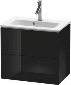 LC625604040 Тумбочка подвесная компакт L-Cube #LC6256 620 x 391 мм Черный глянцевый лак