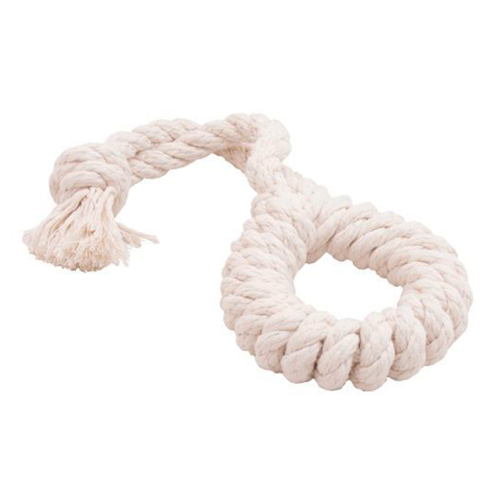 ПР0059088 Игрушка для собак Dental Knot Кольцо канатное большое (белый) DOGLIKE 