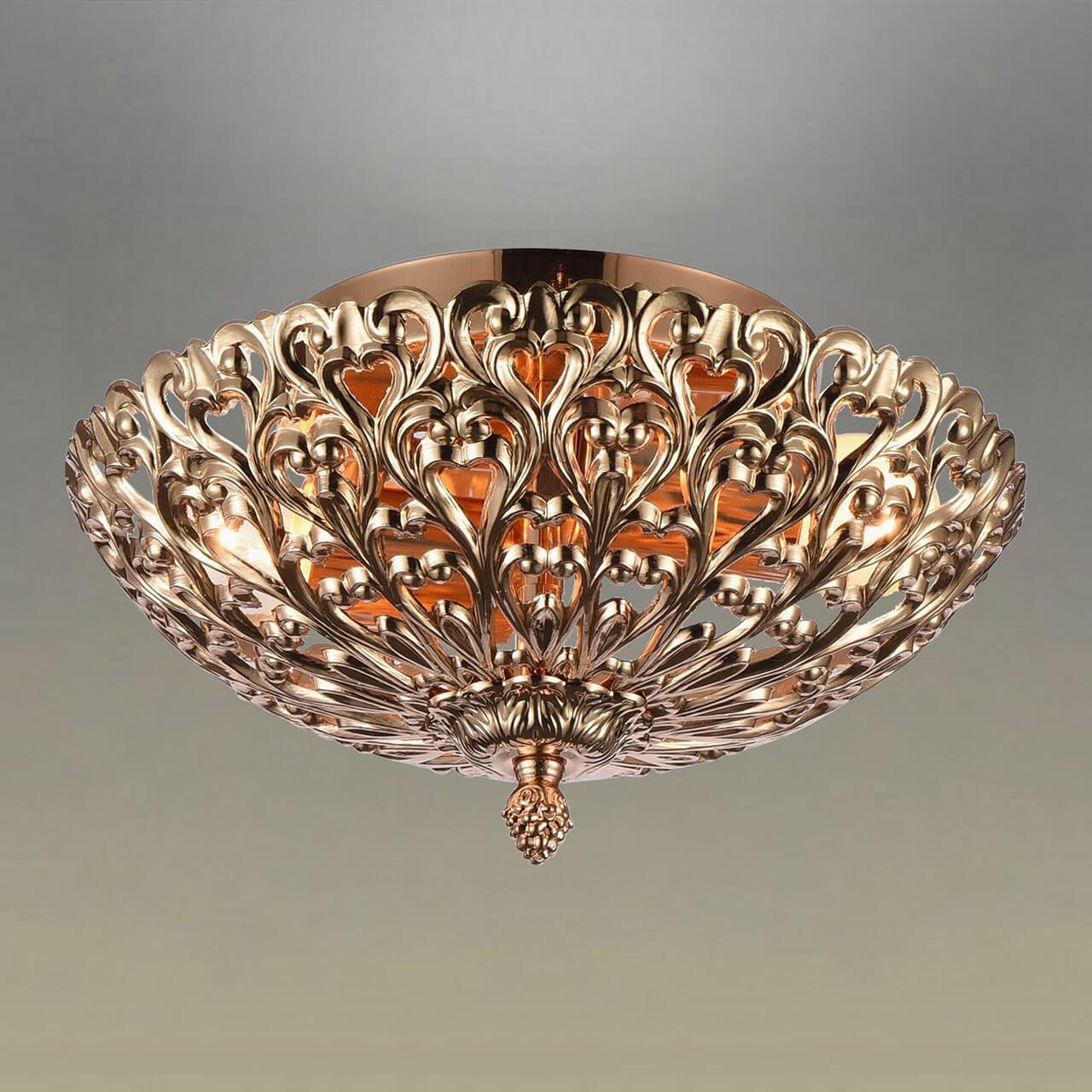 Потолочная люстра Omnilux Cipollone OML-75907-03 OMNILUX CIPOLLONE 220138 Золотой  - Вид №1