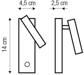 luxcambra Регулируемый никелевый светодиодный настенный светильник Manhattan Manhattan_2017 - Вид №5
