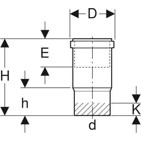 371.700.16.1 Компенсаторная муфта Geberit PE Geberit  - Вид №2
