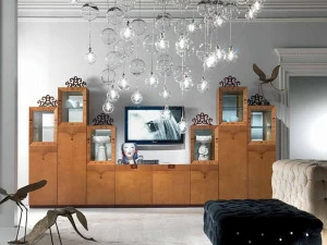 Carpanelli Буфет стеклянный модульный с распашными дверцами Dalì