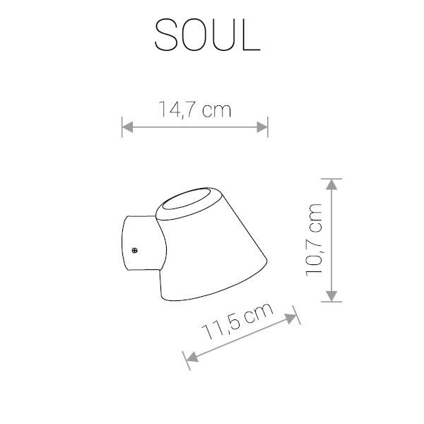 Уличный настенный светильник Nowodvorski Soul 9555 NOWODVORSKI SOUL 272609 Графит - Вид №1