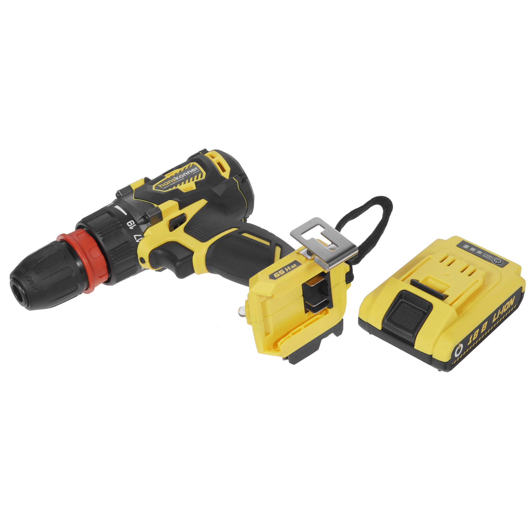 Дрель-шуруповерт Hanskonner HCD1865BLC 4725565 STDN-0015457 - Вид №4