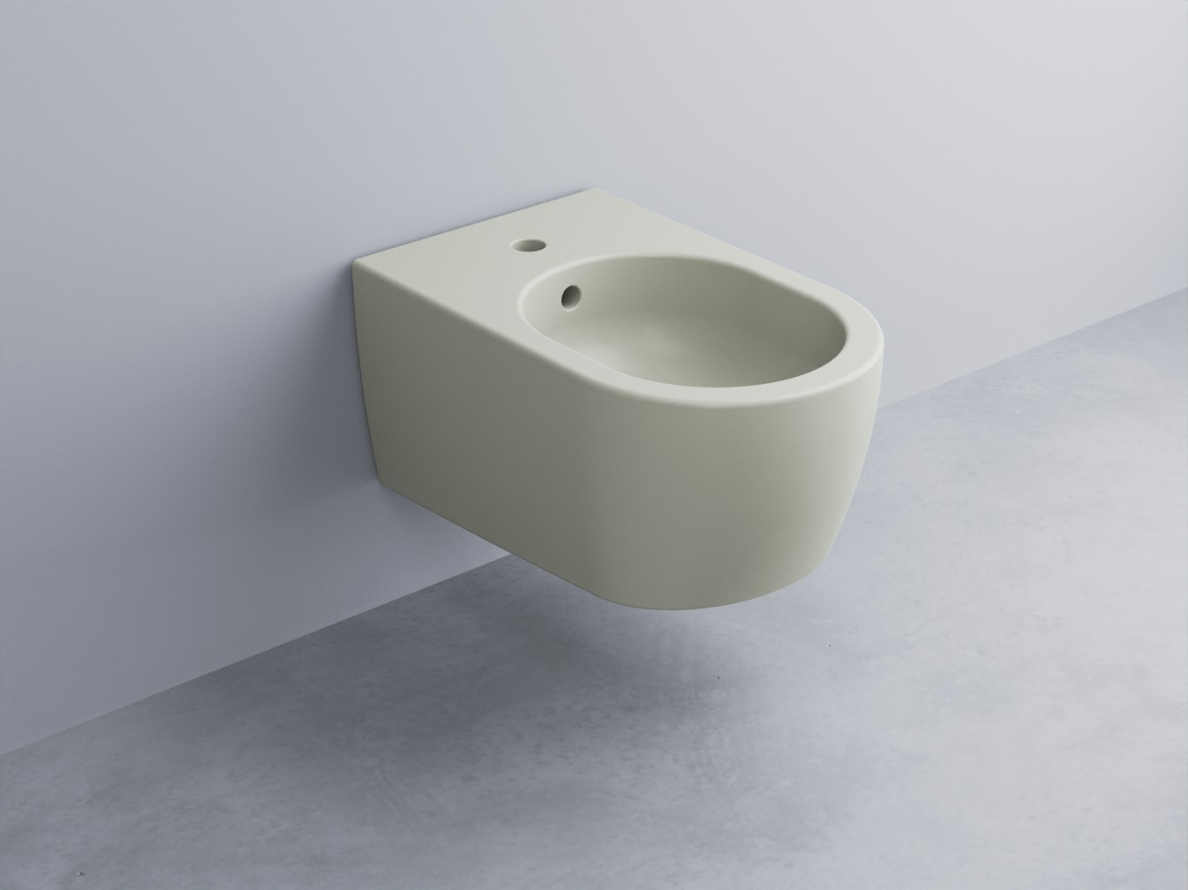 SMBSNW-PM Биде подвесное с одним отверстием под смеситель, в комплекте с крепежами 53 cielo Smile Ceramica Cielo