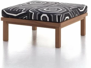 Very Wood Квадратный садовый пуф в ироко Capri