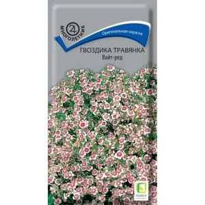 Семена цветов Поиск гвоздика травянка Вайт-ред 86218042 STLM-2202462