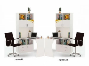 Стол-стеллаж ABC-KING Champion правый ,белый