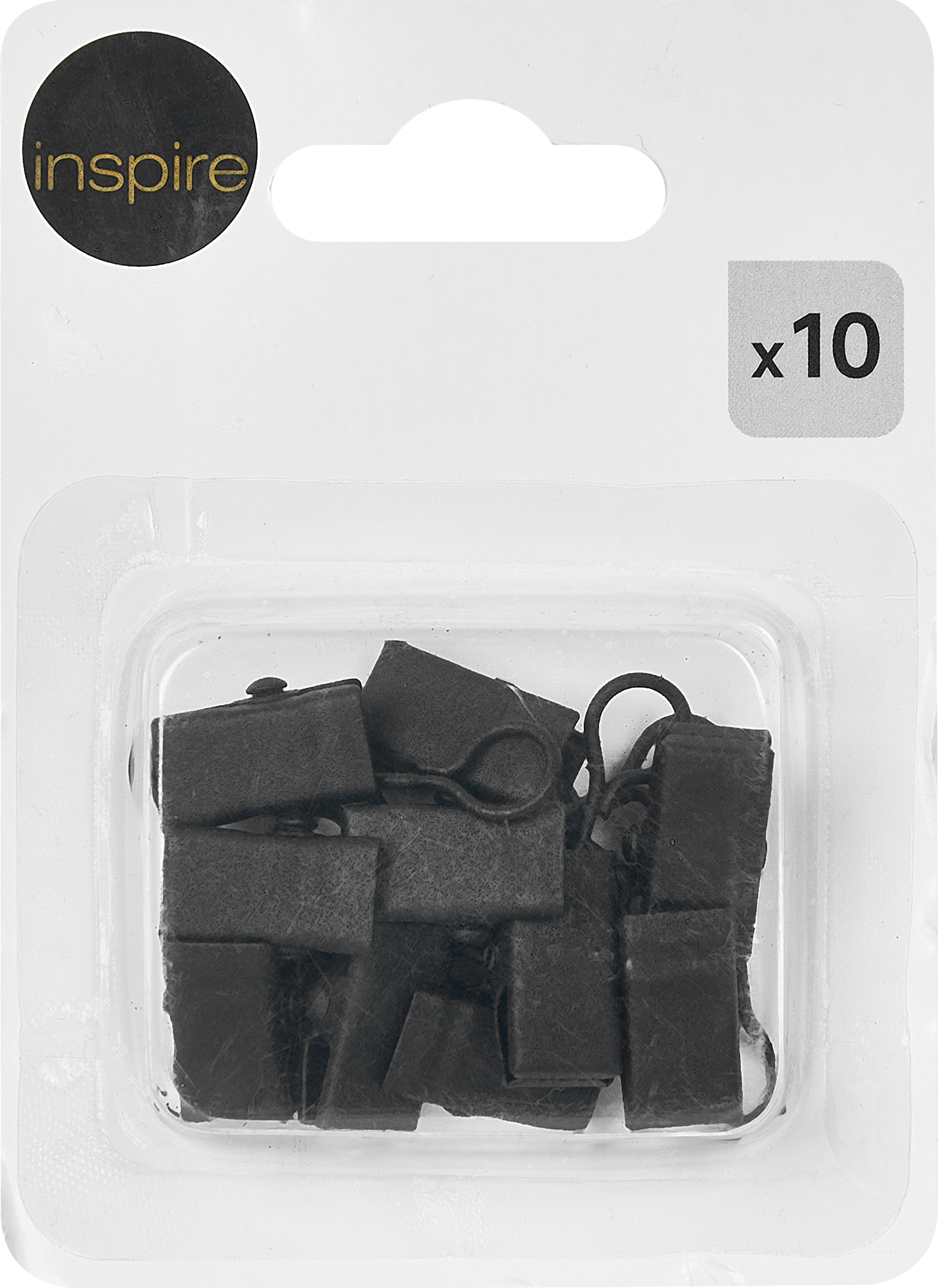 Прищепка-держатель для штор INSPIRE черный матовый (набор 10 шт) 85186814 STLM-0059686 - Вид №1