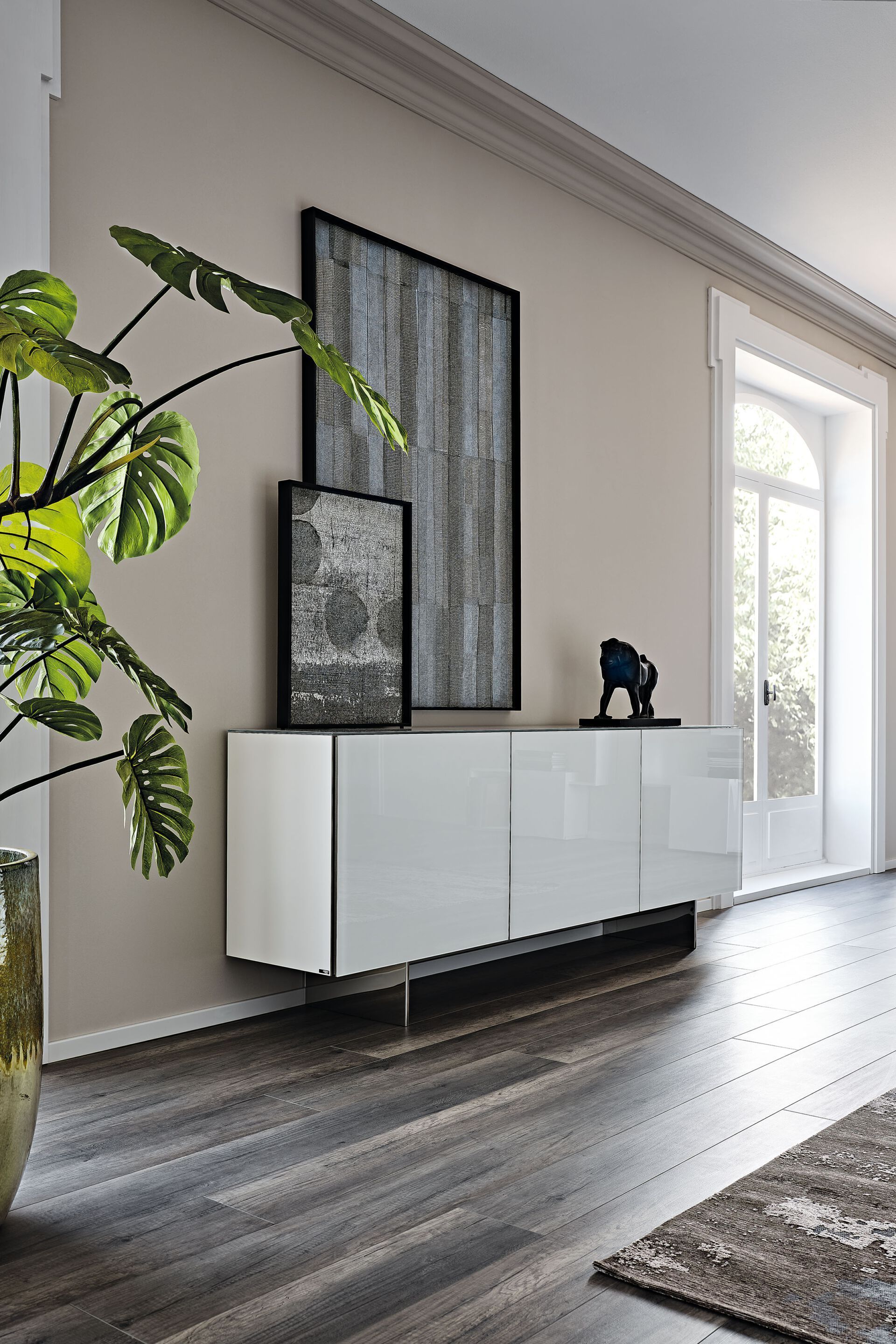 Шкаф из дерева и стекла с распашными дверями Cattelan italia FOCUS ARCH-00006723 - Вид №1