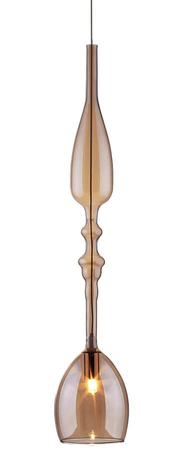 Подвесной светильник Crystal Lux Lux New SP1 C Amber CRYSTAL LUX LUX NEW 275737 Янтарный  - Вид №1