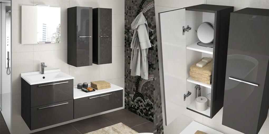 Комплект мебели для ванной KIM5660BL Ambiance Bain Akido Collection  - Вид №1