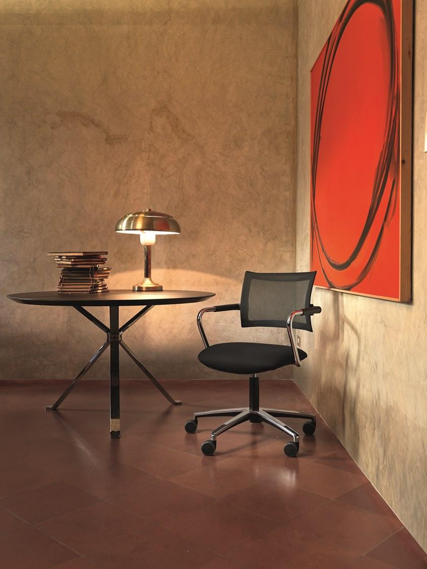 VAGHI Вращающийся стул с алюминиевым основанием и сетчатой ​​спинкой Expo light guest Lxon/lxoe/qxon - Вид №4