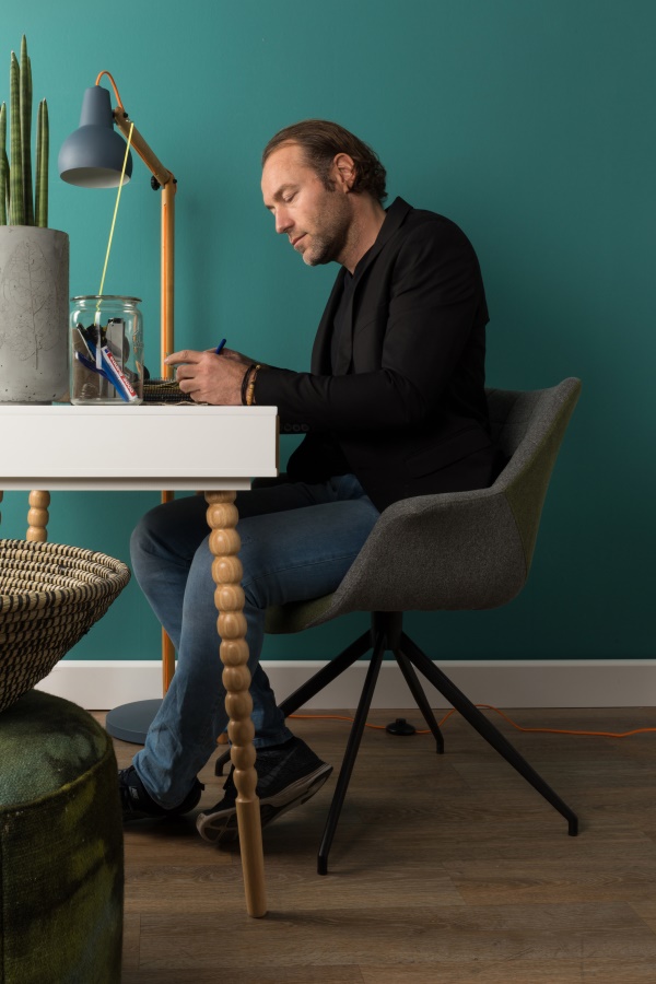 Кресло Doulton голубое Zuiver 1200114 - Вид №2