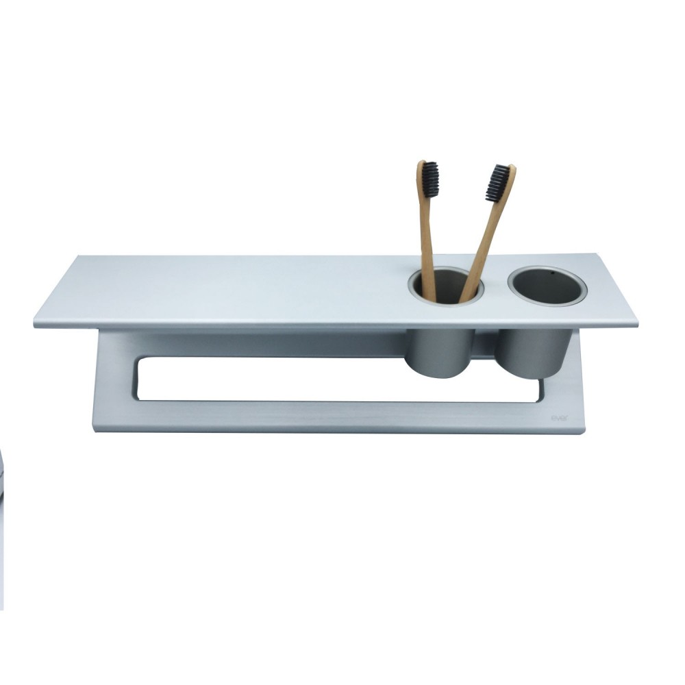 EVLI452DXBEVER Life Design Полка с тумблерами 45 см - Lissom  Анодированный  - Вид №1