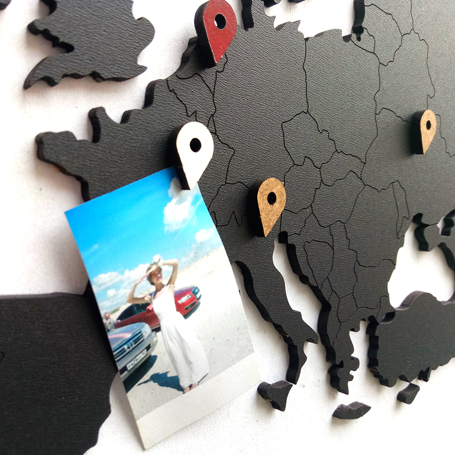 17-01 Пазл «wall decoration base» 130*78 чёрный Mimi 