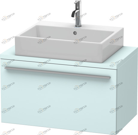 XL540200909 Тумбочка для компактной консоли X-Large #XL5402 800 x 478 мм Светло-голубой матовый декор Duravit