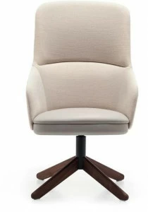 Very Wood Вращающееся кресло из ткани с высокой спинкой Bellevue
