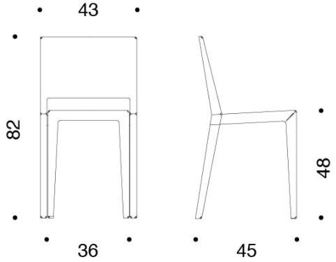 Danese Milano Стул из алюминия с порошковым покрытием sun-id-1350368 - Вид №4