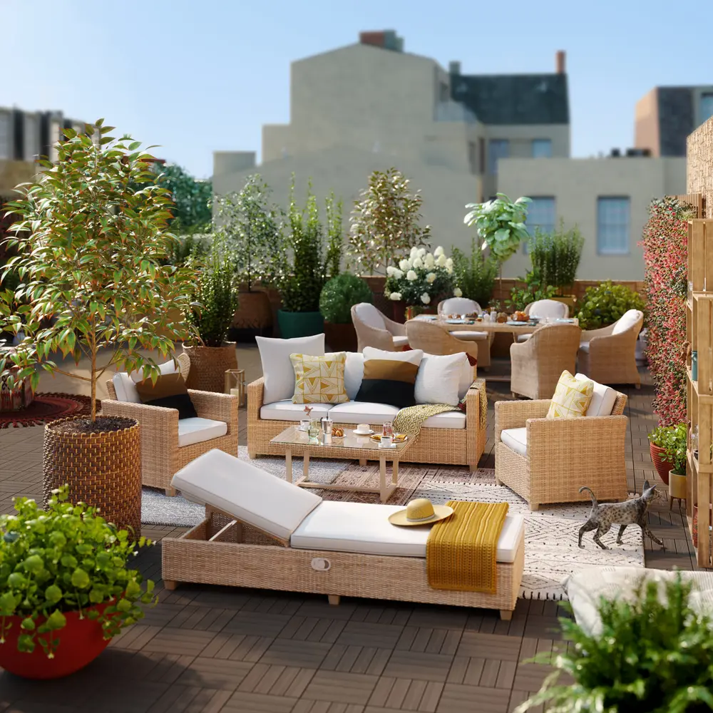 Naterial Medena — Шезлонг для релакса с регулируемой спинкой 87082087 STLM-0073133 - Вид №8