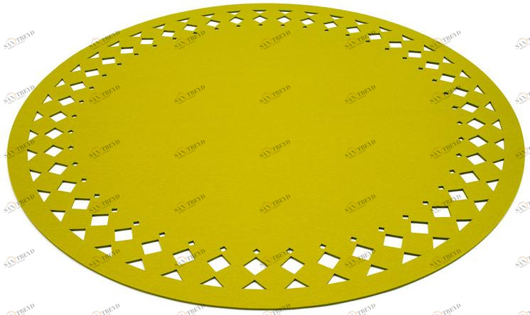 HEY-SIGN Однотонный круглый войлочный коврик sun-id-1425233