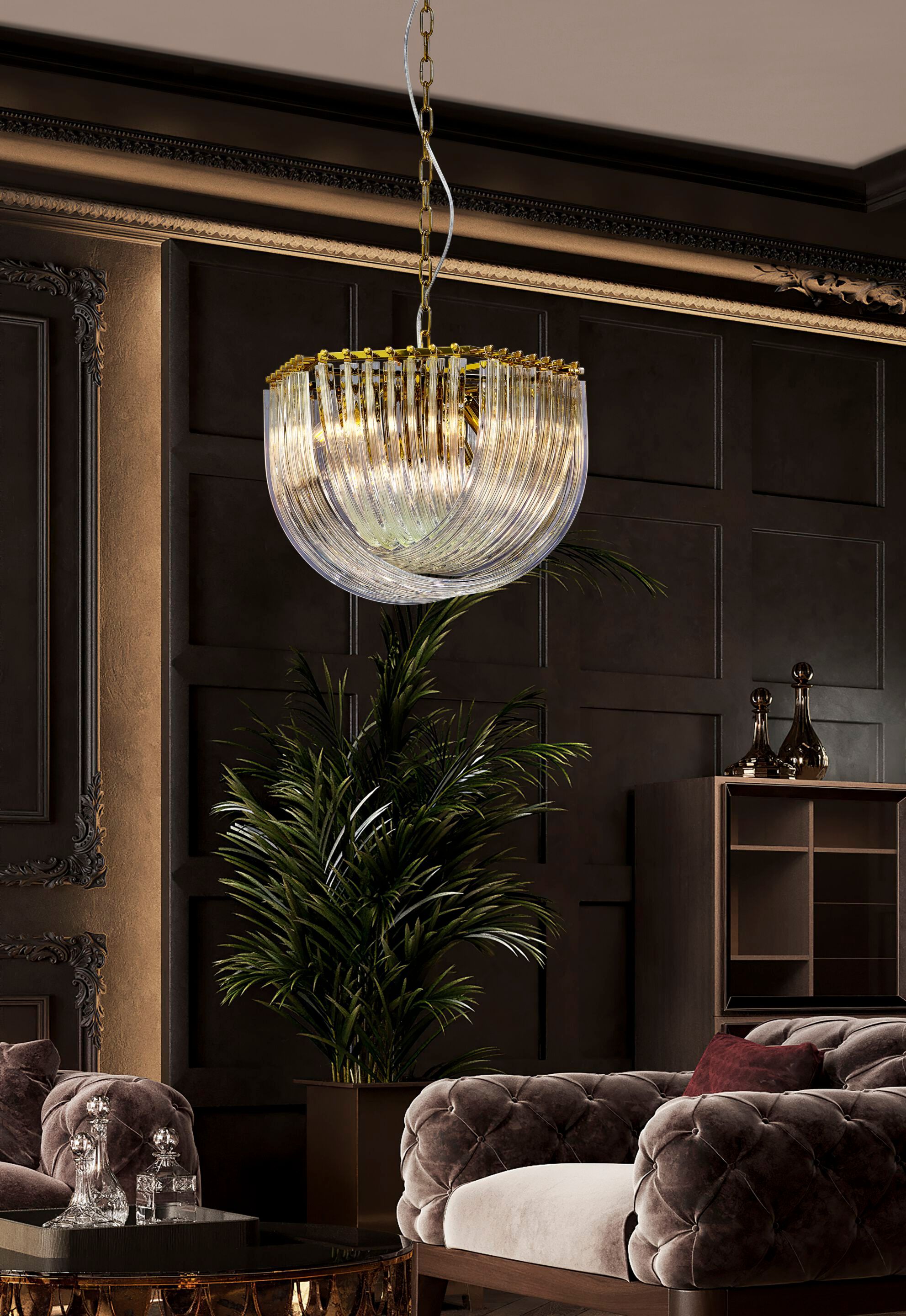 Подвесной светильник из нержавеющей стали и стекла K-Lighting Анатоль ARCH-00096893 - Вид №2