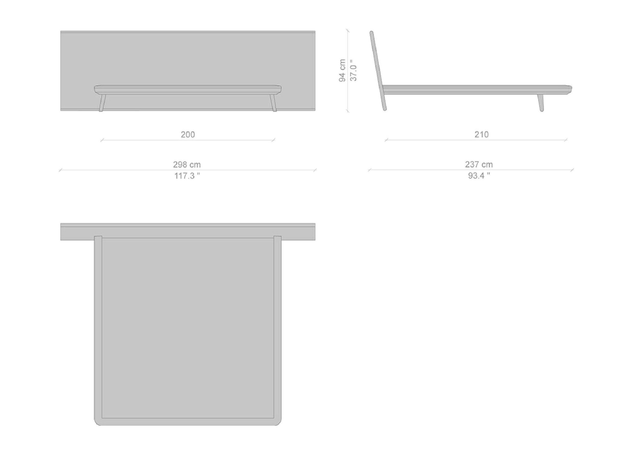 Кровать с изголовьем из ясеня CASSINA ACUTE ARCH-00017163 - Вид №8