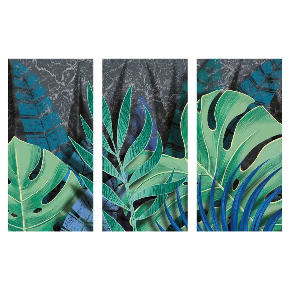 Картина на МДФ Листья 30x60 см 3 шт 85336851 STLM-2064760 POSTERMARKET 