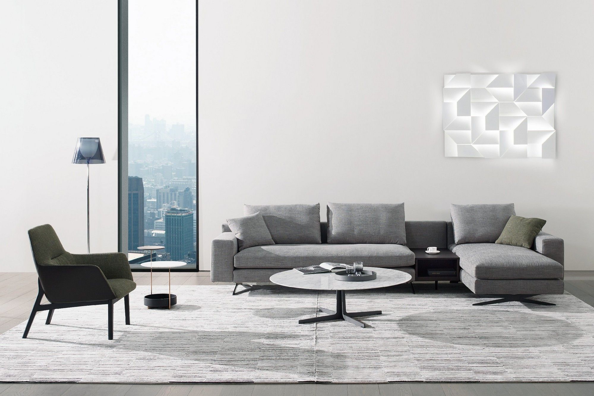 Тканевый диван с полуостровом CAMERICH Wake ARCH-00100541 - Вид №2