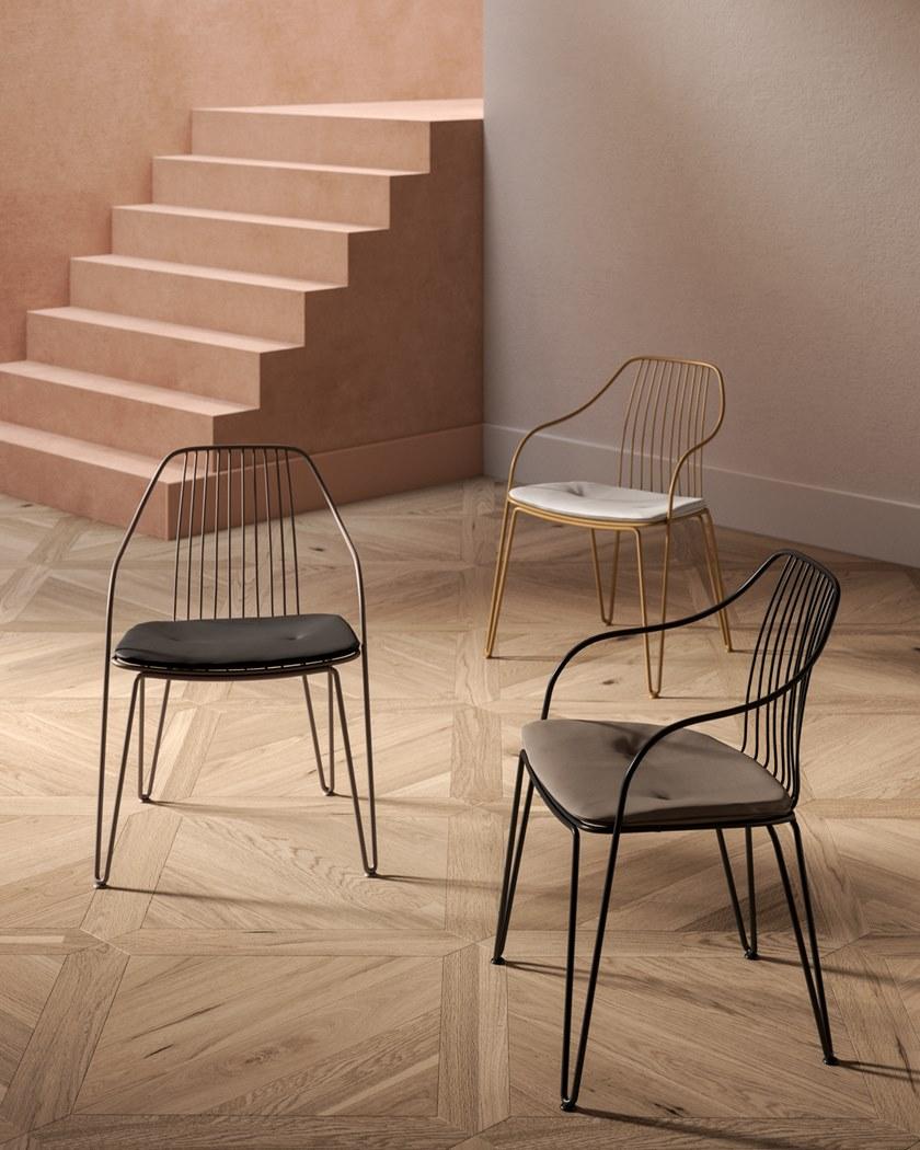 Ozzio Italia Металлический стул с подлокотниками  S020  - Вид №6