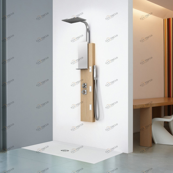 Душевая колонна термостатическая GLAMM 2 Novellini GLAMM цвета ясень GLAM2VTP
