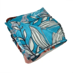 Плед Fantaisie 180x200 см фланель цвет бирюзовый 87289055 STLM-2080133