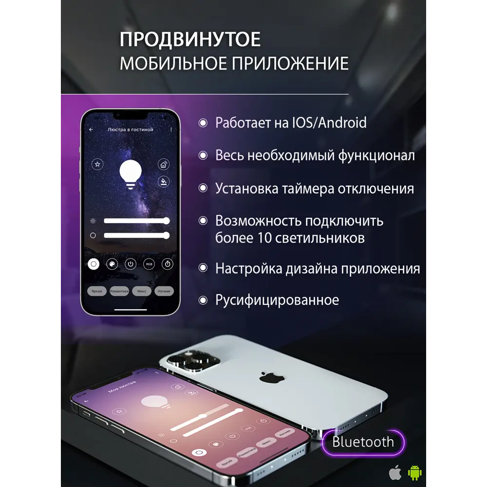 Люстра Natali Kovaltseva EFFECT S с интеллектуальным управлением 89365414 STLM-1365573 - Вид №13