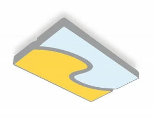 Потолочный светодиодный светильник Ambrella light Orbital Parrus FP2402 WH/BK 180W D680*415 AMBRELLA LIGHT ORBITAL PARRUS 00-3890586 Белый