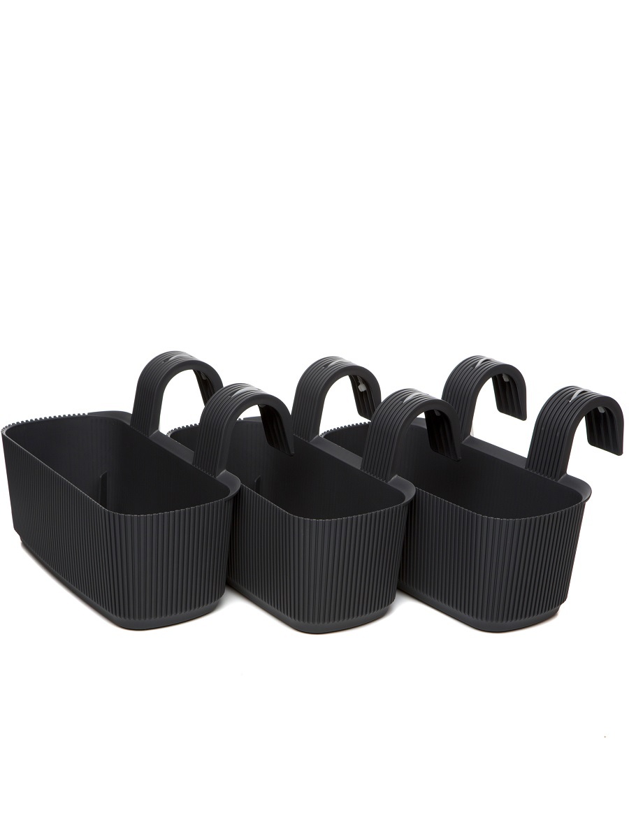 Горшок для цветов Sago 3.2L Anthracite NAVAKO 16147 - Вид №4