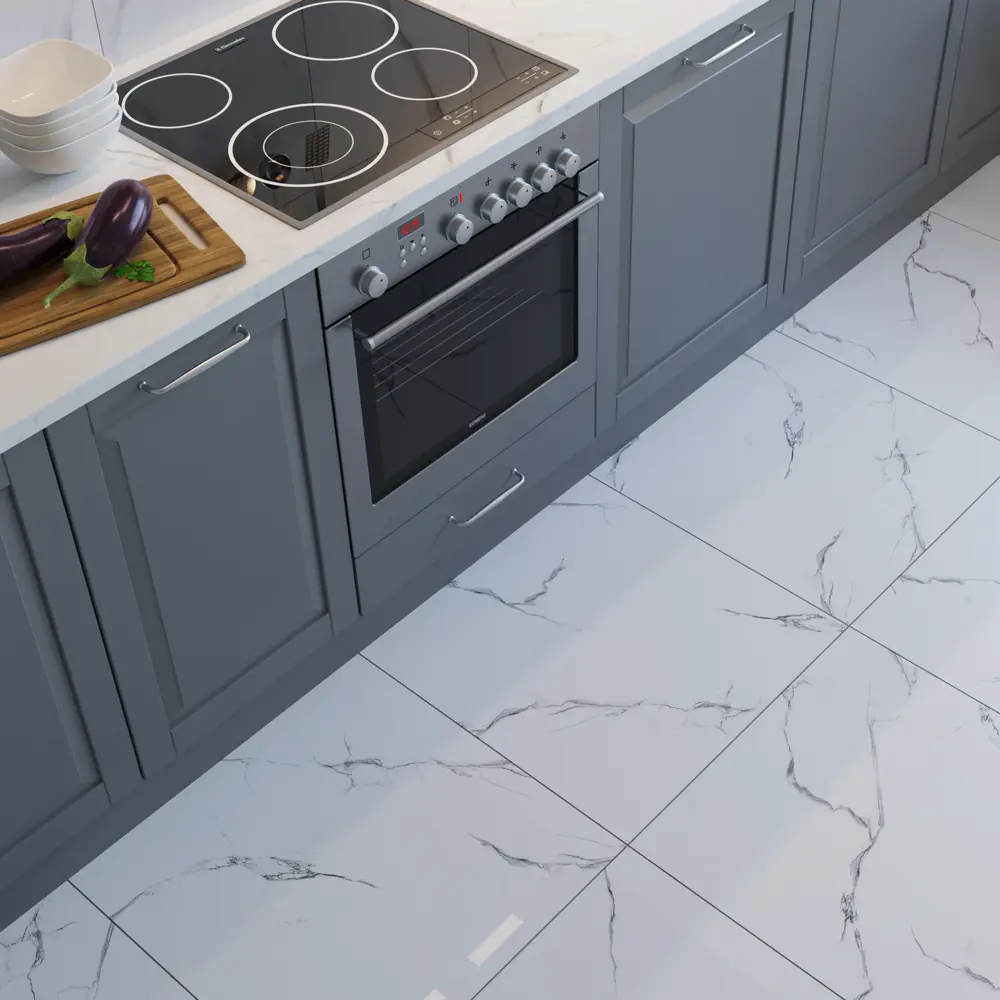 Grasaro Softmarble - керамогранит лаппатированный белый 60×60 см 87795394 STLM-0075720 - Вид №5