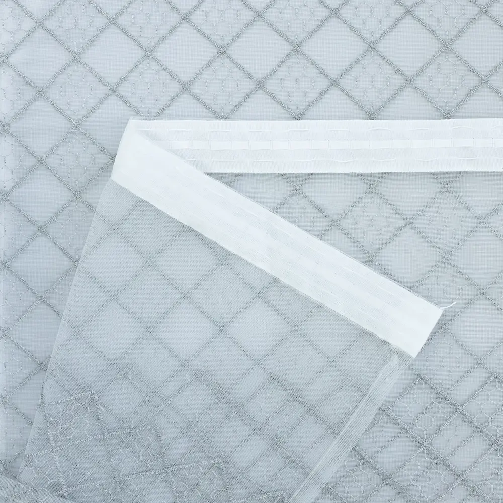 Тюль на ленте Peru 28989 300x280 см цвет серый AMORE MIO STLM-2114336 - Вид №2