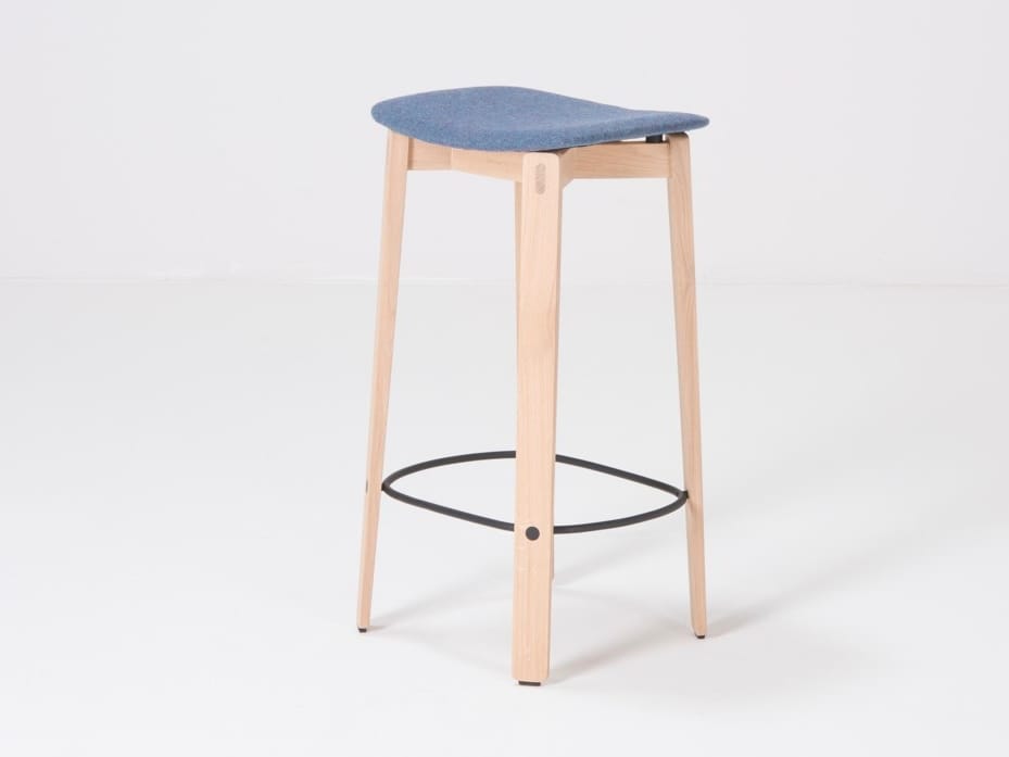 Тканевый барный стул с подставкой для ног Gazzda ARCH-00120216 - Вид №2