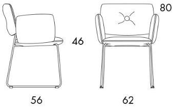 Blå Station Стул с обивкой и подлокотниками Dundra S70as Bla Station - Вид №3