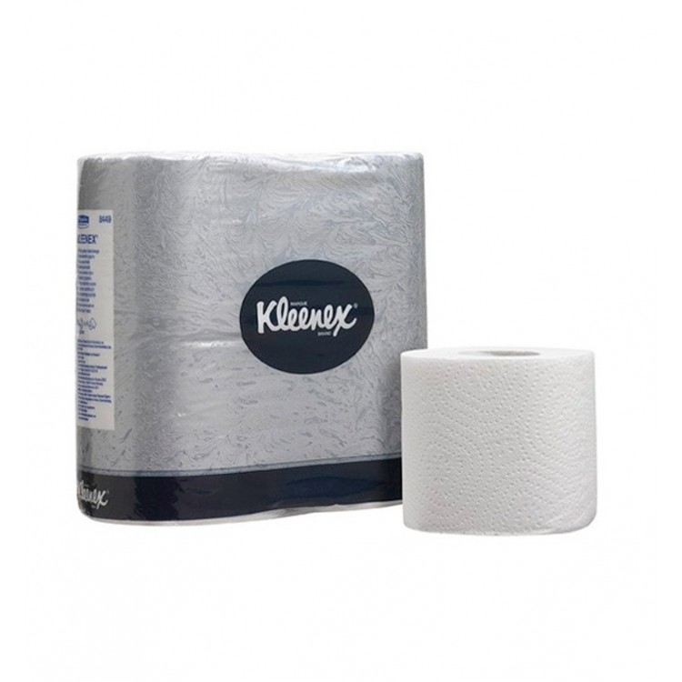 8449 Kimberly Clark Туалетная бумага рулонная Kimberly-Clark Kleenex 8449 2-слойная 4 рулона по 25 м 