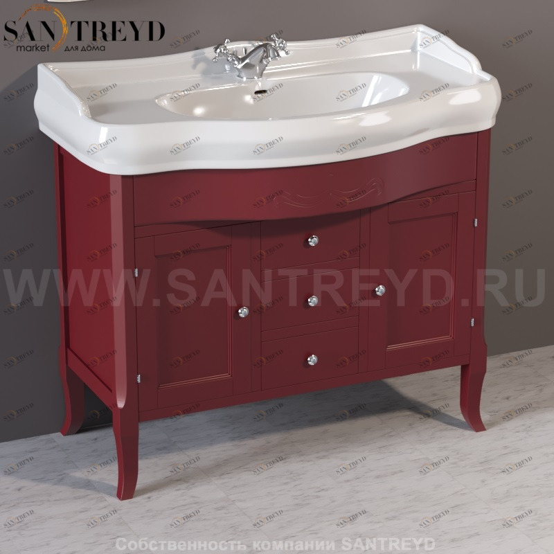 734753 Мебель закрытая под умывальник 100. Retro Kerasan