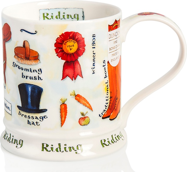 10607753 Dunoon Кружка Dunoon "Скачки.Айона" 400мл Фарфор костяной 