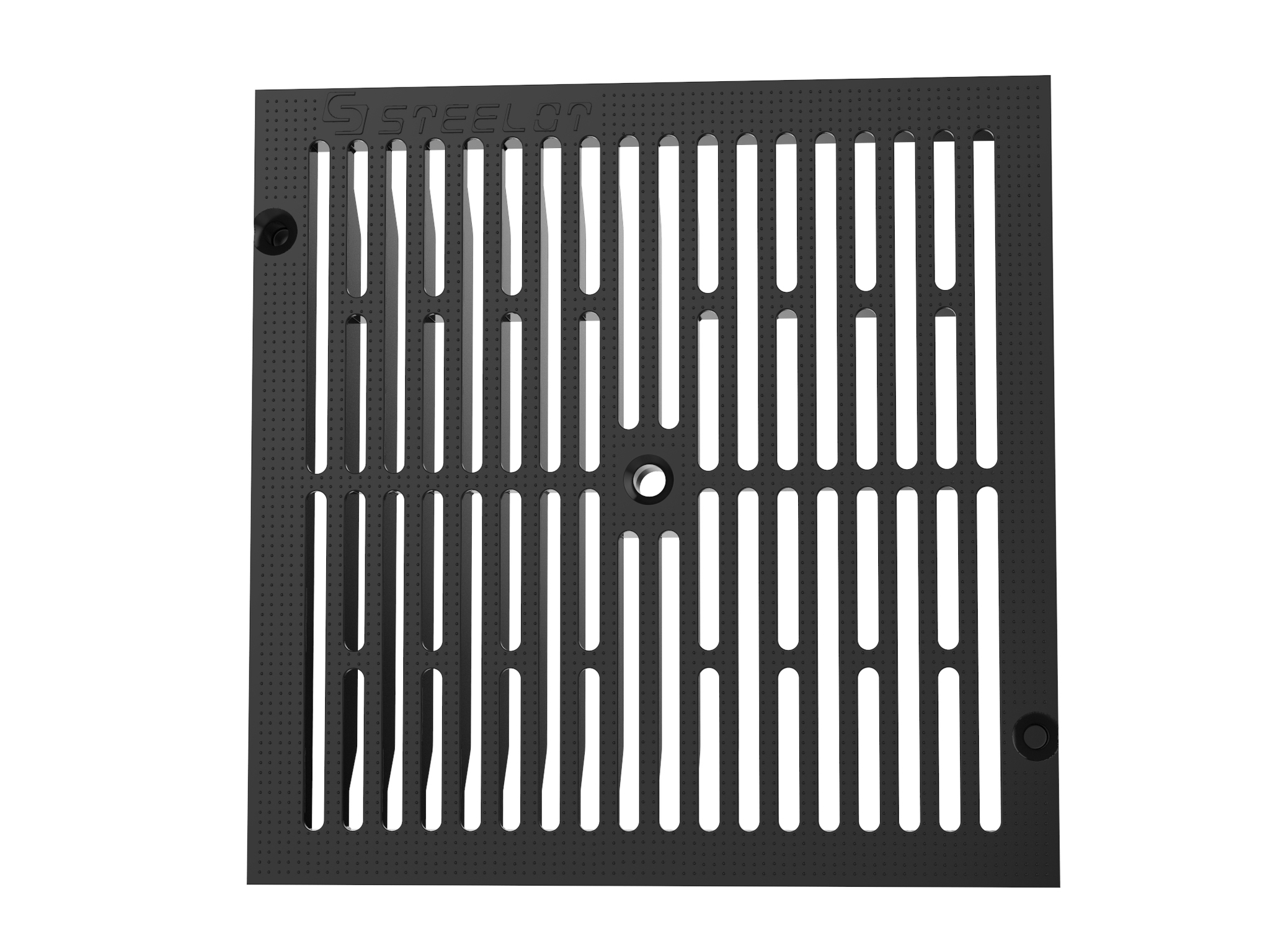 P3030B Решетка пластиковая SteeStart 300х300 черная ГеоПластБорд GPBST-207 - Вид №1