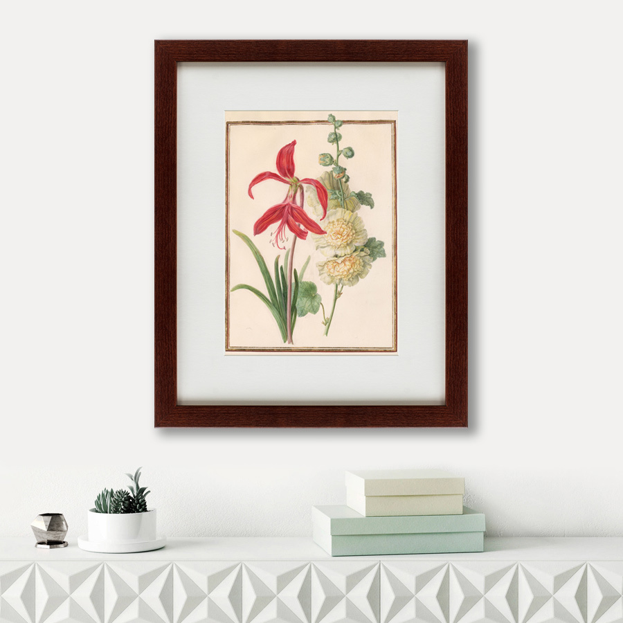 Литография на тонированной бумаге 42х52 см Watercolor over pencil etude №5, 1750 КАРТИНЫ В КВАРТИРУ  135716 Бежевый;белый;зеленый;разноцветный  - Вид №1