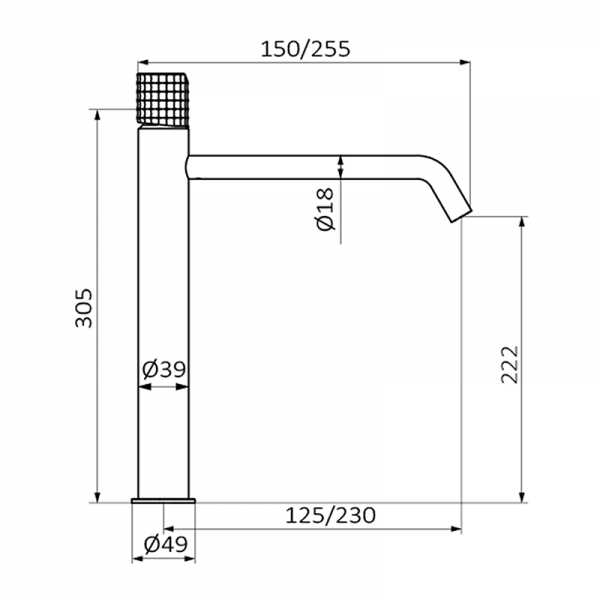 Смеситель для раковины AURA GRB MIXERS 75513753 - Вид №1