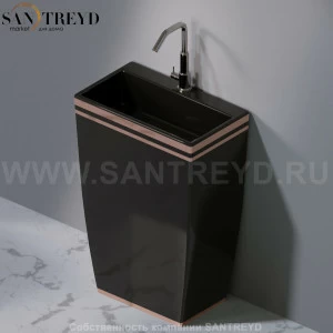 L115476R Напольная раковина стоящая прямоугольная A. e T. Italia Tower