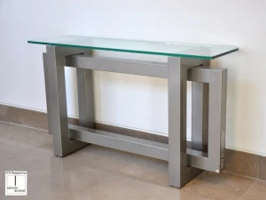 Gonzalo De Salas Прямоугольная консоль из железа и стекла Thasos