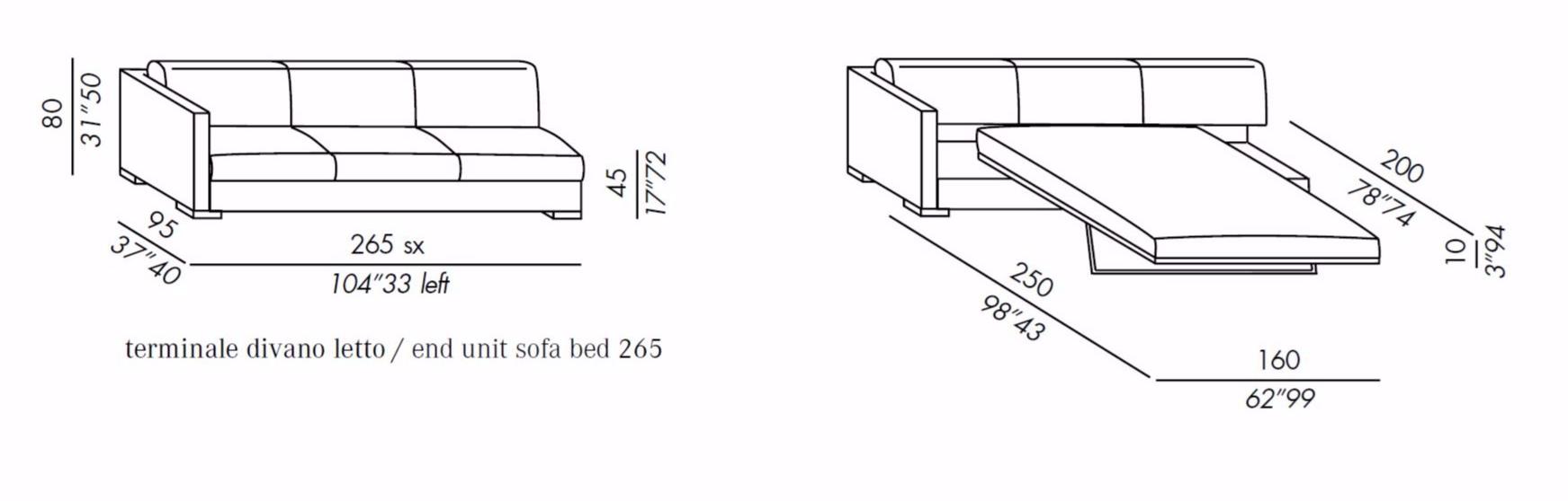 Meridiani Диван-кровать со съемным чехлом из ткани Belmon sun-id-1403392 - Вид №1