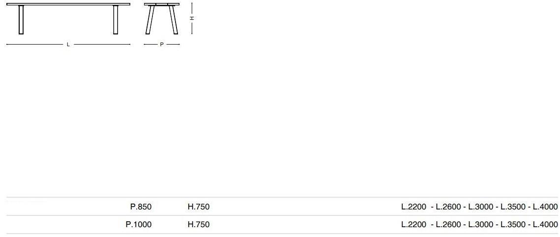 Porro Прямоугольный стол в вишне sun-id-1344538 - Вид №6