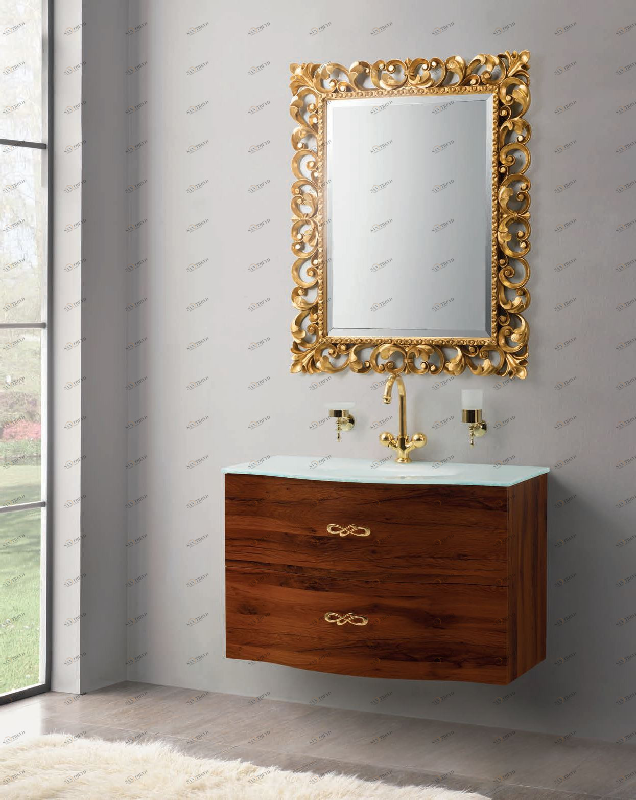 Мебель для ванной CEZARES PETALO-800-2C-SO-RC-P 